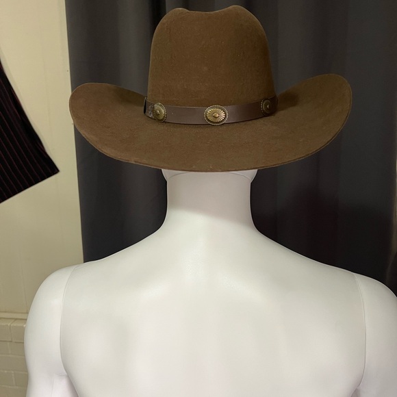 Brown Stetson Western Hat (Broken Bow) 3 XXX Premium Wool. Never Worn - Picture 4 of 11